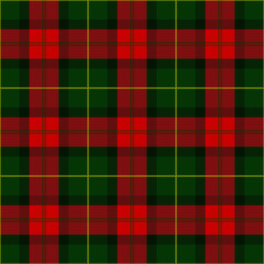Red and green tartan plaid Scottish Seamless Pattern. Lumberjack flannel Texture tartan, plaid, tablecloth, shirt, clothes, bedding, blankets, textile. Christmas wallpaper, wrapping paper, background.
