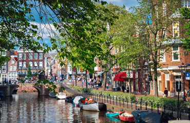 Water Canal in Amsterdam