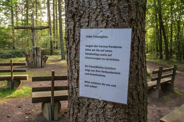 andachtplatz im ruhewald rheinhessische schweiz