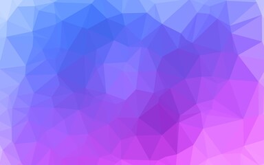 Light Pink, Blue vector triangle mosaic cover.