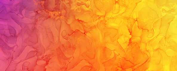 Red orange and yelllow background with watercolor and grunge texture design, colorful textured...