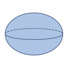 Ellipsoid geometric shape