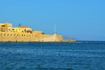 view of the old town, Chania, Crete, Greece 