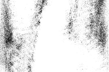 Grunge black and white pattern. Monochrome particles abstract texture. Background of cracks, scuffs, chips, stains, ink spots, lines. Dark design background surface.Grunge Texture Vector