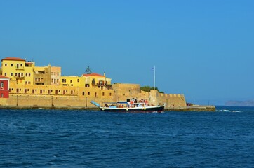 view of the old town, Chania, Crete, Greece 