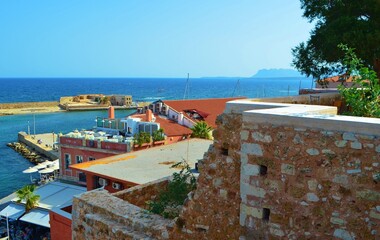 Old port in Chania on Crete, Greece