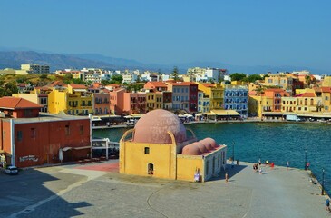 view of the old town, Chania, Crete, Greece