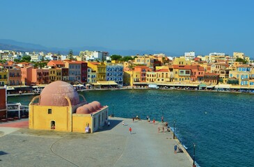 view of the town, Chania, Crete, Greece 
