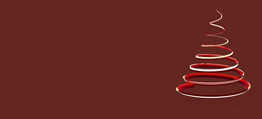 minimalismus weihnachten weihnachtsbaum modern illustration 3d