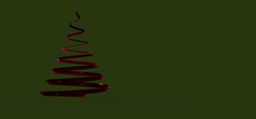 weihnachten weihnachtsbaum modern illustration 3d