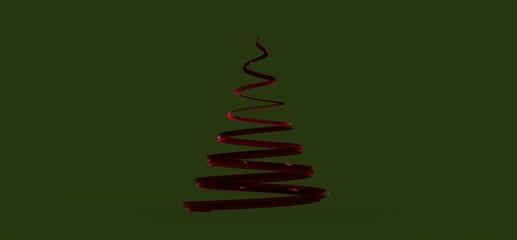 weihnachten weihnachtsbaum modern illustration 3d