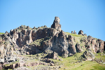 rocks in the mountains
