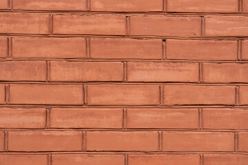 The texture of the red brick wall