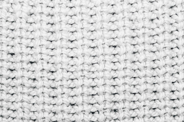 White texture knitted weave openwork sweater.