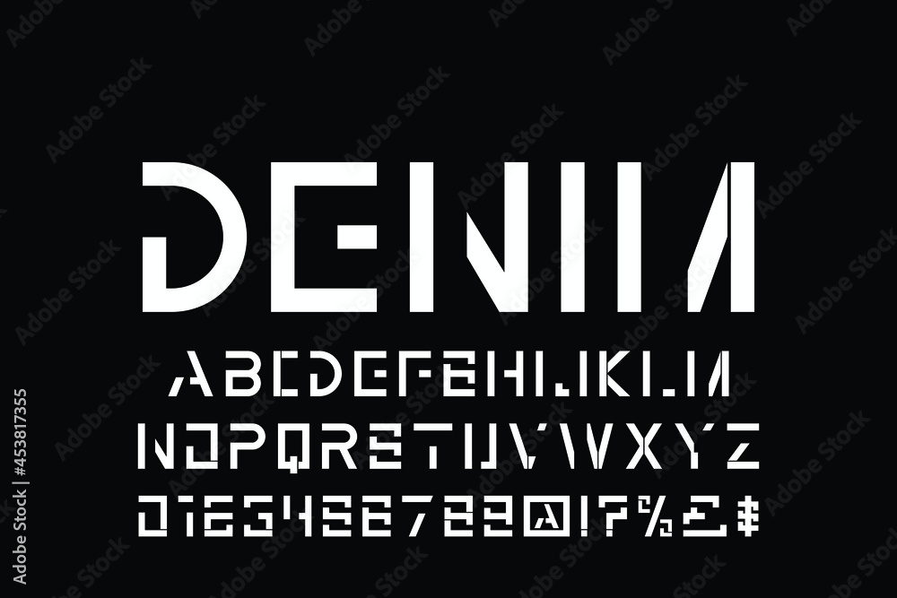 Poster minimal font.vector of colorful stylized font and alphabet, vector of colorful stylized font and alp