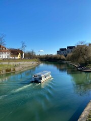 Fototapeta premium boats on the river