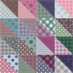 patchwork background with different patterns	