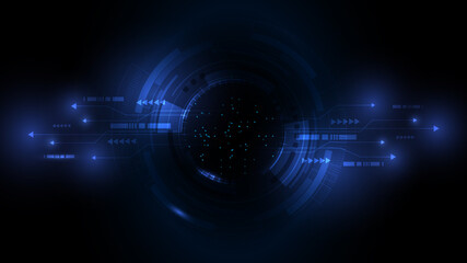 Abstract technology background, Illustration,Hi-tech communication concept innovation background,science and technology digital background