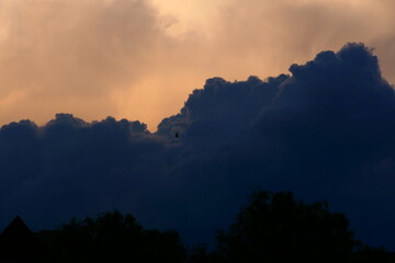 sunset in the mountains