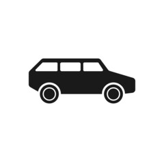 Simple car hatchback flat icon