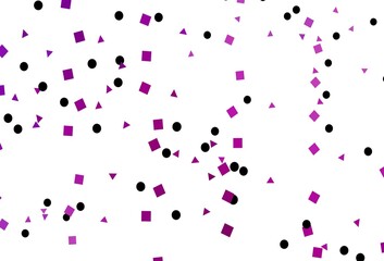 Light Purple vector pattern in polygonal style with circles.