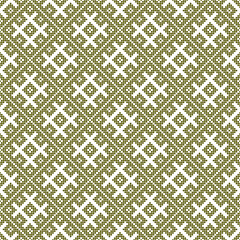Seamless pattern based on Japanese traditiolal craft kogin .