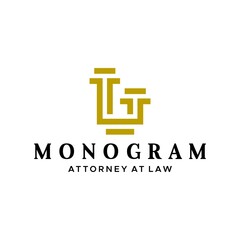 Obraz premium Logo about letter L and pillar, attorney at law. EPS 10, Vector.