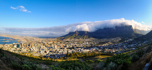 Cape Town landscape with sky and clouds
