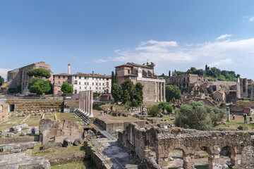 Fototapeta na wymiar Roman Forum, UNESCO heritage site, Rome, Lazio, Italy