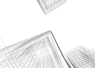 abstract architecture 3d