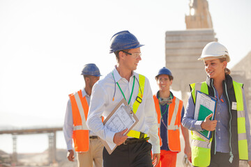 Blurred view of truck in quarry