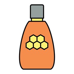 Fototapeta premium Vector Honey Filled Outline Icon Design