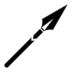 Vector Spear Glyph Icon Design