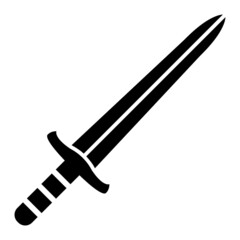  Vector Sword Glyph Icon Design