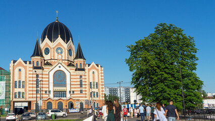 Konigsberg's New Synagogue in in the city center of Kaliningrad, Russia