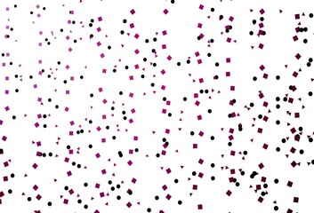 Light Purple vector texture in poly style with circles, cubes.