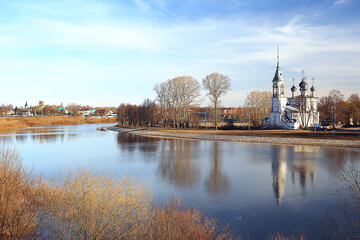 Vologda church, Orthodox Christian church, Vologda monastery Russian North, pilgrims tourism