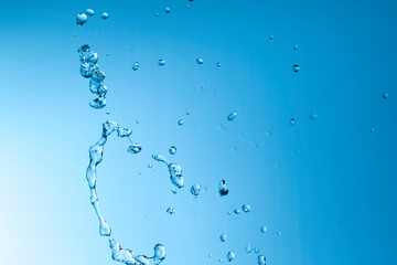 Water Bottle Splash Isolated White Background