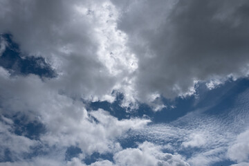 Clouds on sunny day