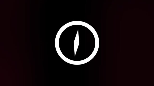 Compass icon isolated on white background. Windrose navigation symbol. Wind rose sign. 4K