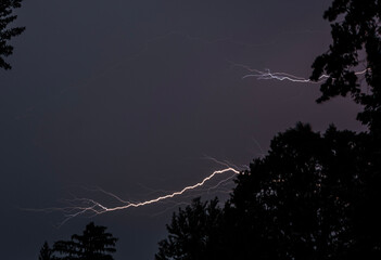 lightning in the night