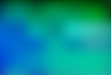 Light Blue, Green vector blurred shine abstract template.
