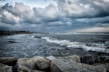 The sea of Tuscany from Versilia 