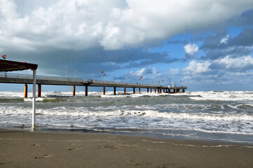 The sea of Tuscany from Versilia 