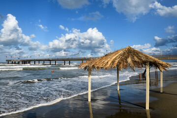 The sea of Tuscany from Versilia 