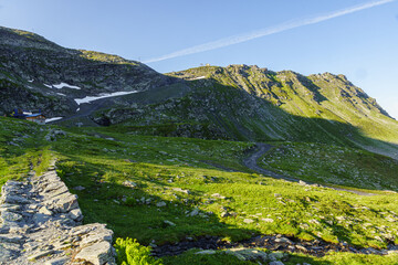 Obraz premium Col du Petit Saint Bernard - Fort de la Redoute Ruinée.