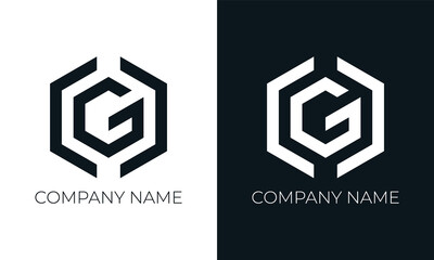 Initial letter g logo vector design template. Creative modern trendy g typography and black colors.
