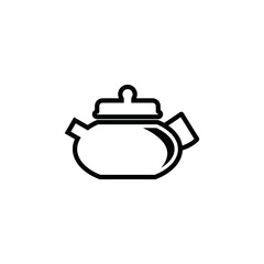 pot - tea - coffe - food and drink icon vector design template
