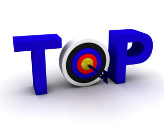 3d rendering TOP accurate shot