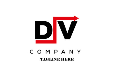 DV financial advice logo vector